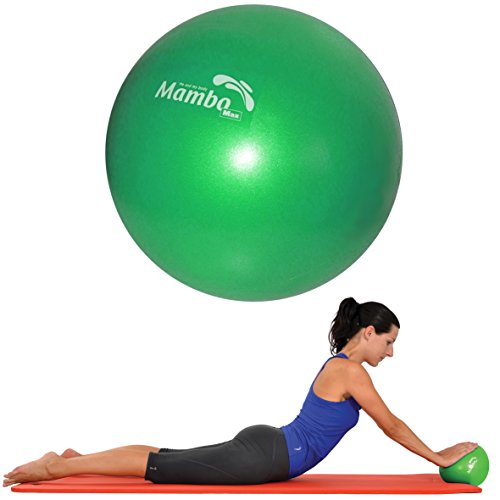 MVS - Pelota 21-23 cm suave + 2 tapones + pajita, pilates gimnasia Yoga Gym Soft Over Ball - Verde