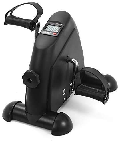 MXECO Mini Entrenador Ejercitador Ciclismo Fitness Equippemnt Pedal Bicicleta estática Interior silencioso Paso a Paso con Pantalla LCD (Negro) MXECO Mini Entrenador Ejercitador Ciclismo Fitness Equippemnt Pedal Bicicleta estática Interior silencioso Paso a Paso con Pantalla LCD (Negro)