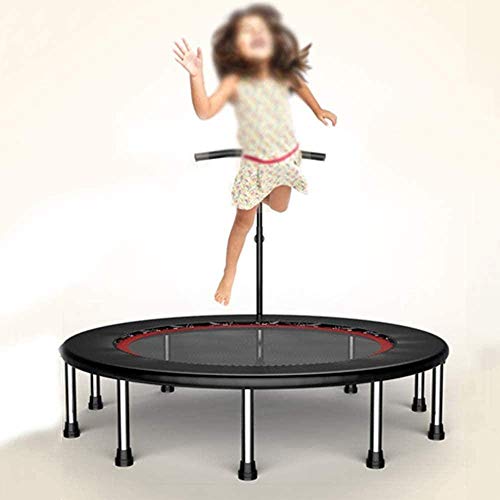 MXXQQ Fitness Trampolin verstellbarer T-Griff Indoor und Outdoor Runde Mini Bohrmaschine geeignet f & uuml; r Kinder/Erwachsene Indoor Trampolin