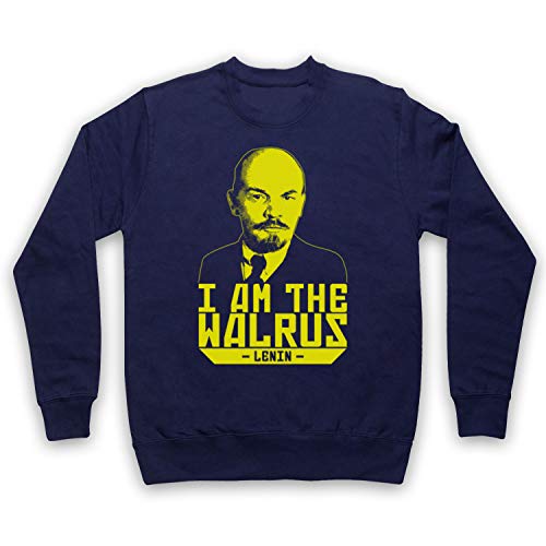 My Icon Art & Clothing Lebowski Lenin I Am The Walrus Comedy Film Sudadera, Adulto Azul Oscuro Large/Pecho 112/117 cm My Icon Art & Clothing Lebowski Lenin I Am The Walrus Comedy Film Sudadera, Adulto Azul Oscuro Large/Pecho 112/117 cm