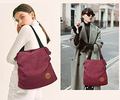 Myhozee Bolsos de Mujer,Bolso Bandolera Mujer Bolso Lona de Hombro Bolso Tote Bolso Shopper Bolso de Mano para Multifuncional - Gris Myhozee Bolsos de Mujer,Bolso Bandolera Mujer Bolso Lona de Hombro Bolso Tote Bolso Shopper Bolso de Mano para Multifuncional - Gris