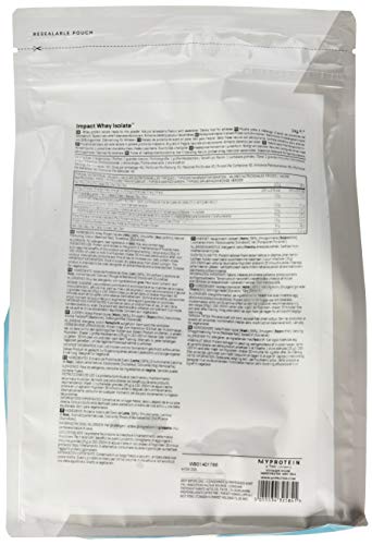 MyProtein Impact Whey Isolate Proteína de Suero, Sabor Fresa Natural - 1000 gr MyProtein Impact Whey Isolate Proteína de Suero, Sabor Fresa Natural - 1000 gr