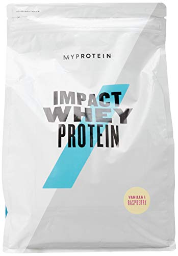 MyProtein Impact Whey Proteína de Suero, Sabor Vainilla y Frambuesa - 2500 gr