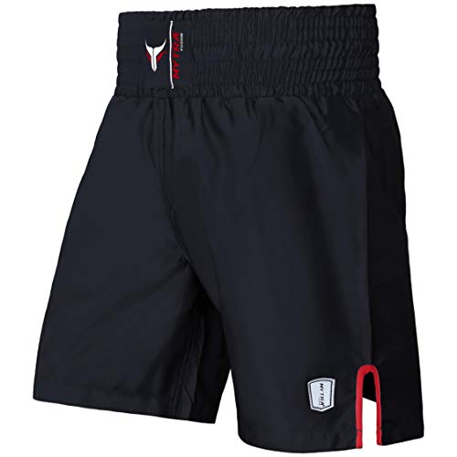 Mytra Fusion Satin Boxing Shorts, MMA Shorts, Combat Shorts, Ring Shorts, Training Shorts (Black, Large) Mytra Fusion Satin Boxing Shorts, MMA Shorts, Combat Shorts, Ring Shorts, Training Shorts (Black, Large)