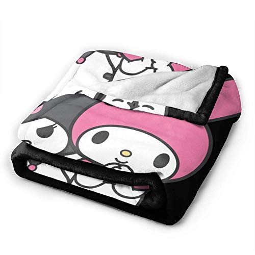 N \ A Bonita manta de forro polar de Kuromi and My Melody, ultrasuave, una manta que se puede utilizar en todas las estaciones, para uso en interiores, para uso en coches. Suave y cómoda. 60 x 50 cm. N \ A Bonita manta de forro polar de Kuromi and My Melody, ultrasuave, una manta que se puede utilizar en todas las estaciones, para uso en interiores, para uso en coches. Suave y cómoda. 60 x 50 cm.