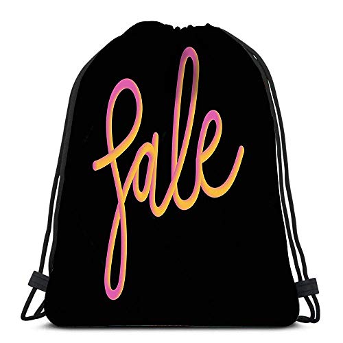 N / A Mochilas con cordón Mochila Lema Venta Bolsas de Viaje de Moda para Gimnasio Mochilas Bolsas de Hombro 36 x 43 cm / 14.2 x 16.9 Pulgadas N / A Mochilas con cordón Mochila Lema Venta Bolsas de Viaje de Moda para Gimnasio Mochilas Bolsas de Hombro 36 x 43 cm / 14.2 x 16.9 Pulgadas