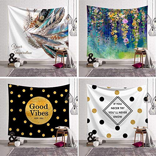 N / A Wall Hanging Palm Leaf Tapestry Diamond Feather Dot Letters Flower Carpet Blanket Yoga Mat Home Decoration A8 95cmx73cm N / A Wall Hanging Palm Leaf Tapestry Diamond Feather Dot Letters Flower Carpet Blanket Yoga Mat Home Decoration A8 95cmx73cm