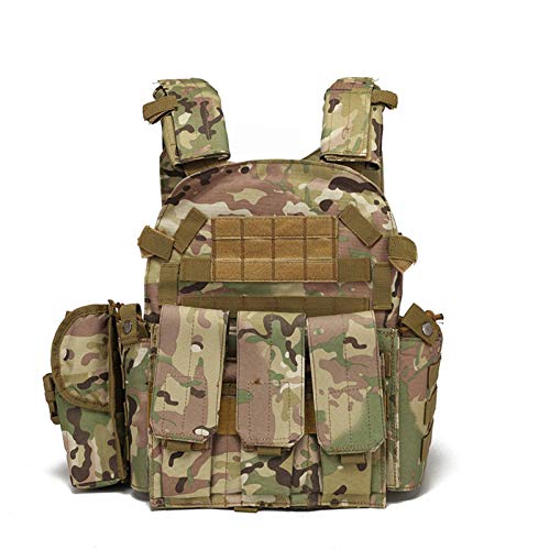 N-B Ocali Outdoor Tactical Multifuncional MOLLE se expande y facilita el Entrenamiento Militar CS Ejercicio de Combate Real 6094 Chaleco Combinado