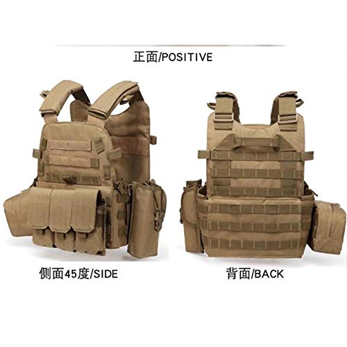 N-B Ocali Outdoor Tactical Multifuncional MOLLE se expande y facilita el Entrenamiento Militar CS Ejercicio de Combate Real 6094 Chaleco Combinado