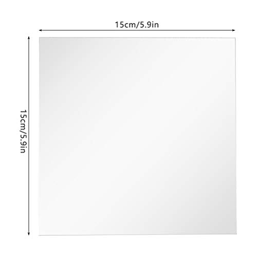'"N/A 9 unidades Espejo sencillo moderno acrílico espejo plástico espejo autoadhesivo cuadrado fondo de televisión azulejos espejo pared adhesivo '"N/A 9 unidades Espejo sencillo moderno acrílico espejo plástico espejo autoadhesivo cuadrado fondo de televisión azulejos espejo pared adhesivo