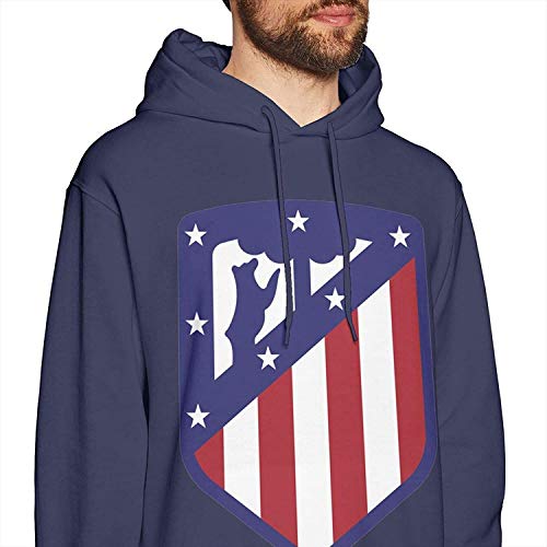 "NA" Atle-Tico Mad-rid Football Club - Sudadera con capucha para hombre (manga larga) azul marino XXL "NA" Atle-Tico Mad-rid Football Club - Sudadera con capucha para hombre (manga larga) azul marino XXL