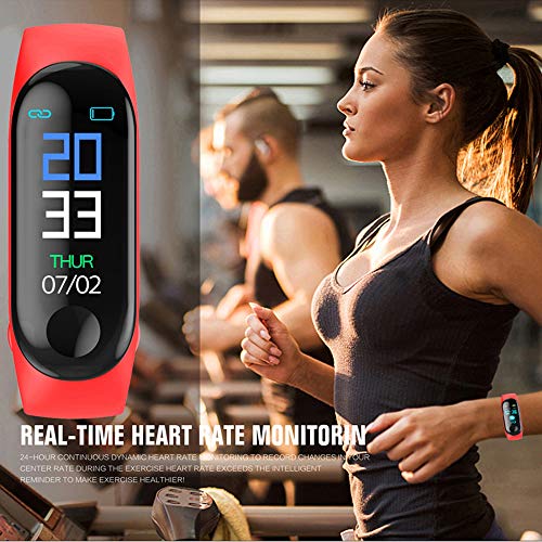 N\A Fitness Tracker, con Monitor De Ritmo Cardíaco De Presión Arterial, Podómetro, Monitor De Sueño, Contador De Calorías, Alarma Vibratoria, Temperatura Corporal, para Hombres, Mujeres