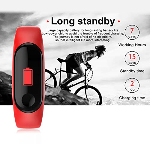 N\A Fitness Tracker, con Monitor De Ritmo Cardíaco De Presión Arterial, Podómetro, Monitor De Sueño, Contador De Calorías, Alarma Vibratoria, Temperatura Corporal, para Hombres, Mujeres