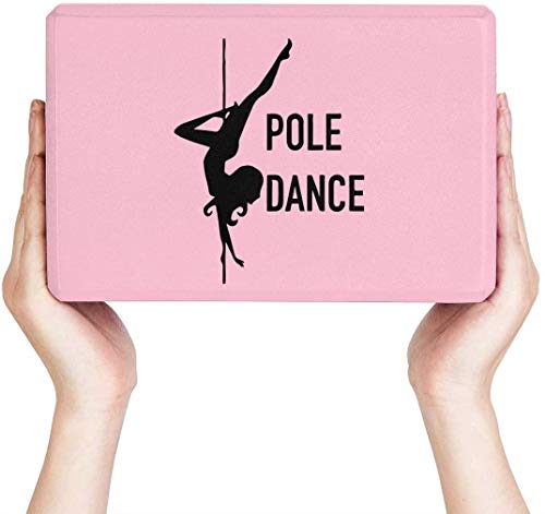 NA Ladrillo de yoga de Pole Dance, se vende como un solo bloque, accesorios de bloque de espuma EVA para yoga, meditación, pilates, estiramiento (9 x 6 x 3 pulgadas)