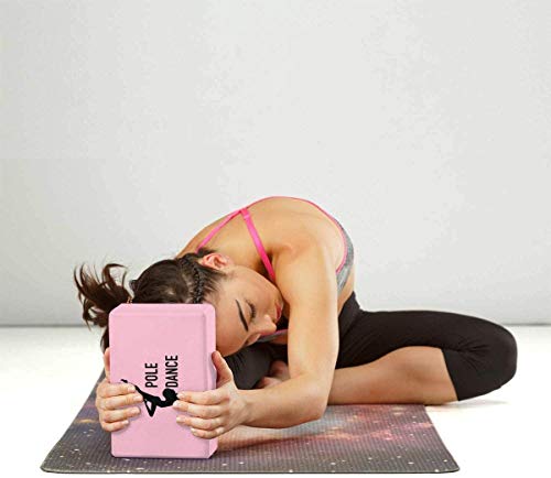 NA Ladrillo de yoga de Pole Dance, se vende como un solo bloque, accesorios de bloque de espuma EVA para yoga, meditación, pilates, estiramiento (9 x 6 x 3 pulgadas)