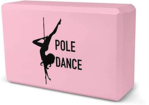 NA Ladrillo de yoga de Pole Dance, se vende como un solo bloque, accesorios de bloque de espuma EVA para yoga, meditación, pilates, estiramiento (9 x 6 x 3 pulgadas)