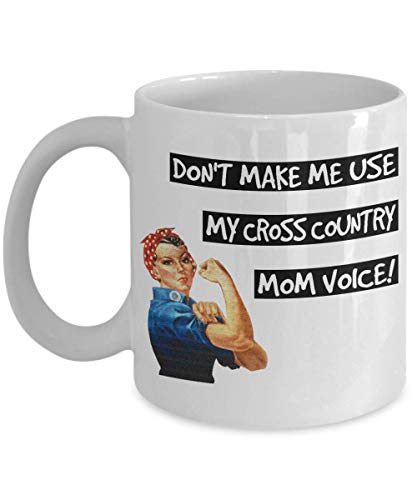 N\A ¡No me Hagas Usar mi Voz de Cross Country Mom! MUG Cross Country, Atleta, Deportes, Mamá