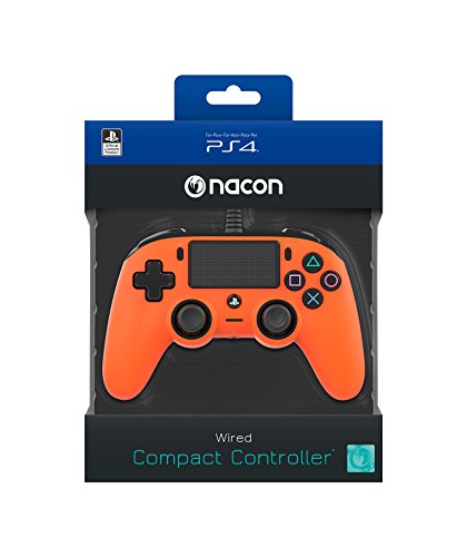 Nacon - Mando Compacto para PS4, color Naranja