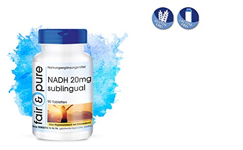 NADH 20mg Sublingual - Vegano - Alta pureza - 90 Comprimidos NADH 20mg Sublingual - Vegano - Alta pureza - 90 Comprimidos