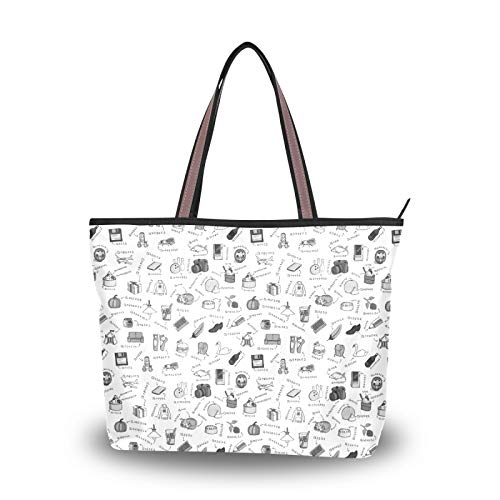 NaiiaN Lindos artículos diversos, papelería, bolsos de muñecas rusas para mujeres, niñas, estudiantes, bolso de mano con correa de peso ligero, bolsos de hombro, monedero, compras