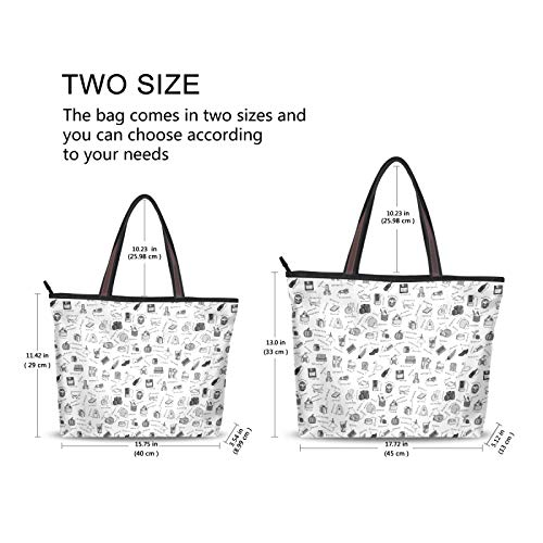 NaiiaN Lindos artículos diversos, papelería, bolsos de muñecas rusas para mujeres, niñas, estudiantes, bolso de mano con correa de peso ligero, bolsos de hombro, monedero, compras