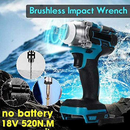 Naisicatar Llave De Impacto Sin Cable 18v De Alto Par Voltios De Litio-Ion Sin Escobillas De La Llave por Los Amantes del Arte Naisicatar Llave De Impacto Sin Cable 18v De Alto Par Voltios De Litio-Ion Sin Escobillas De La Llave por Los Amantes del Arte