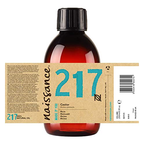 Naissance Aceite de Ricino 250ml - Puro, natural, vegano, sin hexano, no OGM - Hidrata y nutre el cabello, las cejas y las pestañas