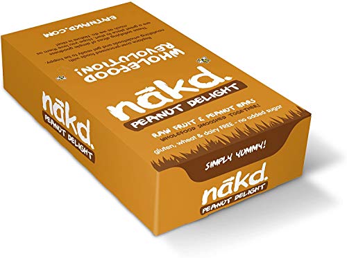 Nakd Peanut Delight - Barritas de Fruta y Frutos Secos Cacahuete - Sin Azúcar Añadido - Sin Gluten - Sin Lactosa - Vegano - Pack 18 Barritas x 35 g Nakd Peanut Delight - Barritas de Fruta y Frutos Secos Cacahuete - Sin Azúcar Añadido - Sin Gluten - Sin Lactosa - Vegano - Pack 18 Barritas x 35 g