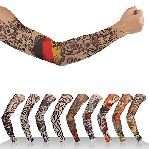 Naler 10 Mangas de Tatuajes Mangas Tatuajes Falsos Decorados Mangas Tatuajes Temporales para Brazo para Hombres y Mujeres para Fiesta de Disfraces Naler 10 Mangas de Tatuajes Mangas Tatuajes Falsos Decorados Mangas Tatuajes Temporales para Brazo para Hombres y Mujeres para Fiesta de Disfraces