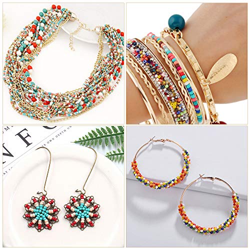 Naler Cuentas de Colores 2mm Mini Cuentas y Abalorios Cristal para DIY Pulseras Collares Bisutería (24 Colores) Naler Cuentas de Colores 2mm Mini Cuentas y Abalorios Cristal para DIY Pulseras Collares Bisutería (24 Colores)