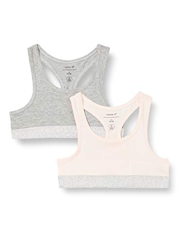 NAME IT NKFSHORT Top 2P Pink Lurex Noos CORS, Rosa Barely, 122/128 cm para Niñas NAME IT NKFSHORT Top 2P Pink Lurex Noos CORS, Rosa Barely, 122/128 cm para Niñas