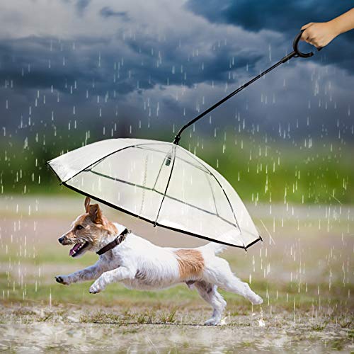 Namsan Paraguas para perros con correa impermeable para paseos al aire libre en nieve o lluvia