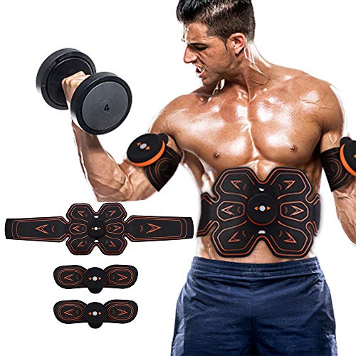 NANE Electroestimulador Abdominal, Muscular Abdominales Maquina Abdominales Electroestimulacion Gimnasia Pasiva Aparatos para Abdominales Electrica En Casa, Brazo Cintura Fitness Training Gear