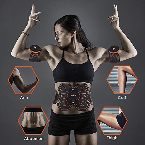 NANE Electroestimulador Abdominal, Muscular Abdominales Maquina Abdominales Electroestimulacion Gimnasia Pasiva Aparatos para Abdominales Electrica En Casa, Brazo Cintura Fitness Training Gear