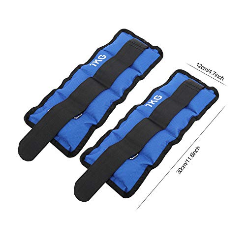 Nannday 【?????? ?? ???????】 Pesas de Tobillo, 1 kg de Bolsas de Arena, 11.8x4.7in Azul para Hombres, Mujeres, entusiastas del Fitness, Entrenamiento Muscular(1KG) Nannday 【?????? ?? ???????】 Pesas de Tobillo, 1 kg de Bolsas de Arena, 11.8x4.7in Azul para Hombres, Mujeres, entusiastas del Fitness, Entrenamiento Muscular(1KG)