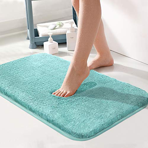 Nanrui Alfombra de Baño Antideslizante, Alfombra de Baño Ultra Absorbente puede Lavar a Máquina, Alfombra de Ducha de Microfibra Ultra Suave (50x80cm)