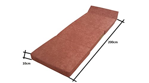 Natalia Spzoo Colchón Plegable Cama de Invitados colchón de Espuma 200x70 cm FM (Marrón Claro) Natalia Spzoo Colchón Plegable Cama de Invitados colchón de Espuma 200x70 cm FM (Marrón Claro)