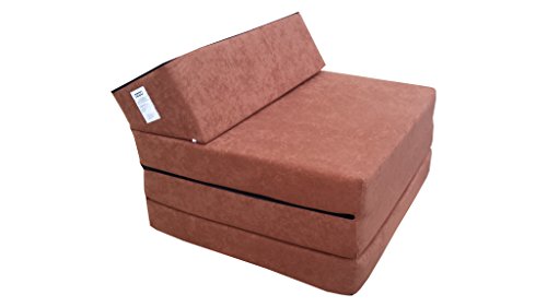 Natalia Spzoo Colchón Plegable Cama de Invitados colchón de Espuma 200x70 cm FM (Marrón Claro) Natalia Spzoo Colchón Plegable Cama de Invitados colchón de Espuma 200x70 cm FM (Marrón Claro)
