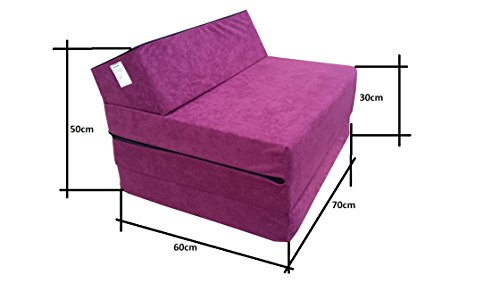 Natalia Spzoo Colchón Plegable Cama de Invitados colchón de Espuma 200x70 cm FM (Violeta)