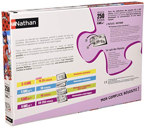 Nathan 86945 – Puzzle Ladybug Protège Paris 250 Piezas