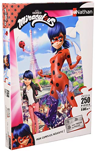 Nathan 86945 – Puzzle Ladybug Protège Paris 250 Piezas