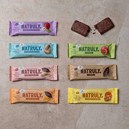 NATRULY Barritas Energéticas BIO Remolacha y Pistacho Sin Azúcar Añadido, 100% Natural y Orgánicas, Sin Gluten, Vegana -Pack 4x40g NATRULY Barritas Energéticas BIO Remolacha y Pistacho Sin Azúcar Añadido, 100% Natural y Orgánicas, Sin Gluten, Vegana -Pack 4x40g