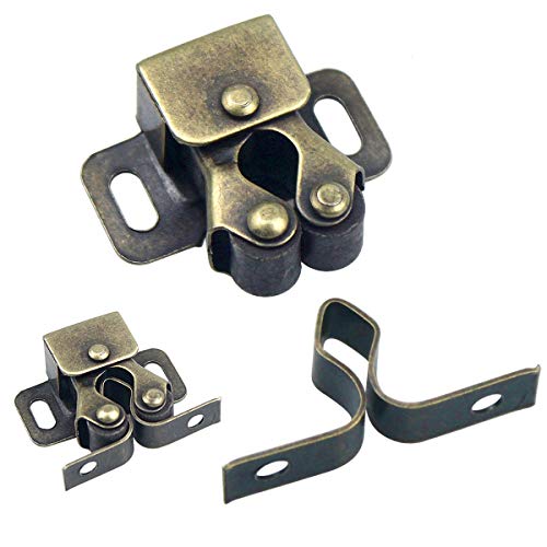 Natuce 12PCS Cierres para Puerta, Cierres de Doble Rodillo para Puerta de Mueble, Pestillo de Glope Cierres para Puerta de Armario Cocina Casa y Muebles Baño Cerradura de Captura de Puertas (Marrón) Natuce 12PCS Cierres para Puerta, Cierres de Doble Rodillo para Puerta de Mueble, Pestillo de Glope Cierres para Puerta de Armario Cocina Casa y Muebles Baño Cerradura de Captura de Puertas (Marrón)