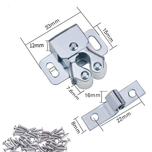 Natuce 12PCS Cierres para Puerta, Cierres de Doble Rodillo para Puerta de Mueble, Pestillo de Glope Cierres para Puerta de Armario Cocina Casa y Muebles Baño Cerradura de Captura de Puertas (Marrón) Natuce 12PCS Cierres para Puerta, Cierres de Doble Rodillo para Puerta de Mueble, Pestillo de Glope Cierres para Puerta de Armario Cocina Casa y Muebles Baño Cerradura de Captura de Puertas (Marrón)