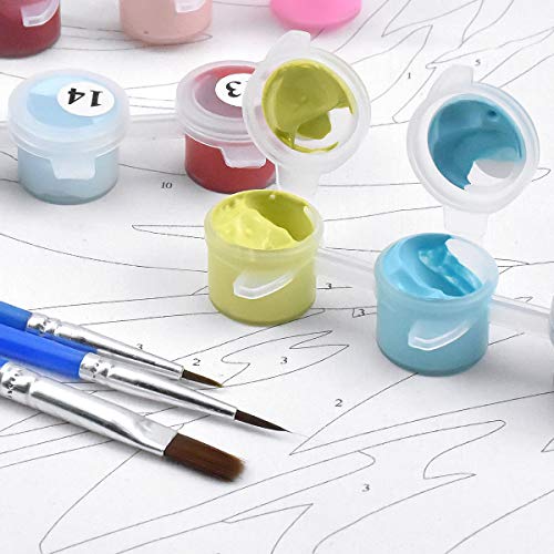 NATUCE Pintar por Numeros para Adultos Niños Pintura por Números con Pinceles y Pinturas Decoraciones, DIY Conjunto Completo de Pinturas para el Hogar Colorido Gato (16*20 Pulgadas, Sin Marco) NATUCE Pintar por Numeros para Adultos Niños Pintura por Números con Pinceles y Pinturas Decoraciones, DIY Conjunto Completo de Pinturas para el Hogar Colorido Gato (16*20 Pulgadas, Sin Marco)