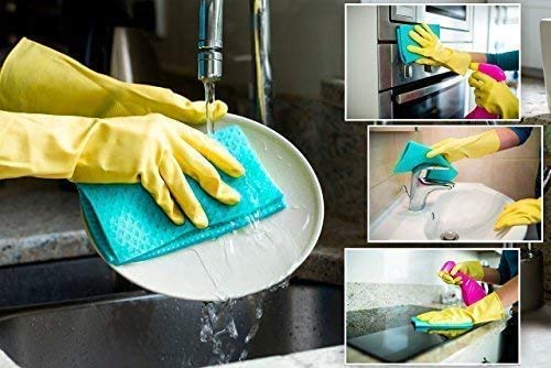 Natum ecocloth™ XL | Bayetas ecológicas antibacterianas | Paños Reutilizables de 70% Algodón 30% celulosa | Multisuperficie & Cristales - Blanco (Motivo Verde + Naranja) (2 Unidades) Natum ecocloth™ XL | Bayetas ecológicas antibacterianas | Paños Reutilizables de 70% Algodón 30% celulosa | Multisuperficie & Cristales - Blanco (Motivo Verde + Naranja) (2 Unidades)