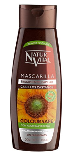 NATUR VITAL mascarilla capilar color cabellos castaños bote 300 ml NATUR VITAL mascarilla capilar color cabellos castaños bote 300 ml