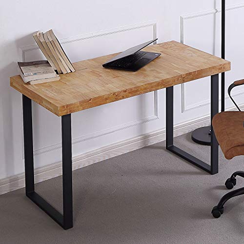 Natural, Mesa de Estudio, Escritorio, Despacho o Oficina, Acabado en Roble Salvaje y Negro, Medidas: 120 cm (Largo) x 60 cm (Ancho) x 73 cm (Alto) Natural, Mesa de Estudio, Escritorio, Despacho o Oficina, Acabado en Roble Salvaje y Negro, Medidas: 120 cm (Largo) x 60 cm (Ancho) x 73 cm (Alto)