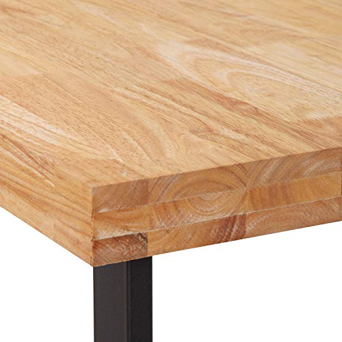 Natural, Mesa de Estudio, Escritorio, Despacho o Oficina, Acabado en Roble Salvaje y Negro, Medidas: 120 cm (Largo) x 60 cm (Ancho) x 73 cm (Alto) Natural, Mesa de Estudio, Escritorio, Despacho o Oficina, Acabado en Roble Salvaje y Negro, Medidas: 120 cm (Largo) x 60 cm (Ancho) x 73 cm (Alto)