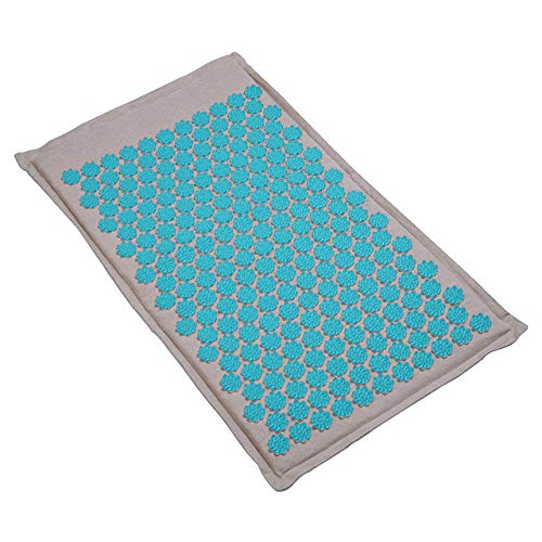 Nature Linen Coconut Palm Masaje Yoga Mat Sport Pillow Mat con Bolsa Lotus Spike Acupressure Mat Cojín, Set D, Nature Linen Coconut Palm Masaje Yoga Mat Sport Pillow Mat con Bolsa Lotus Spike Acupressure Mat Cojín, Set D,